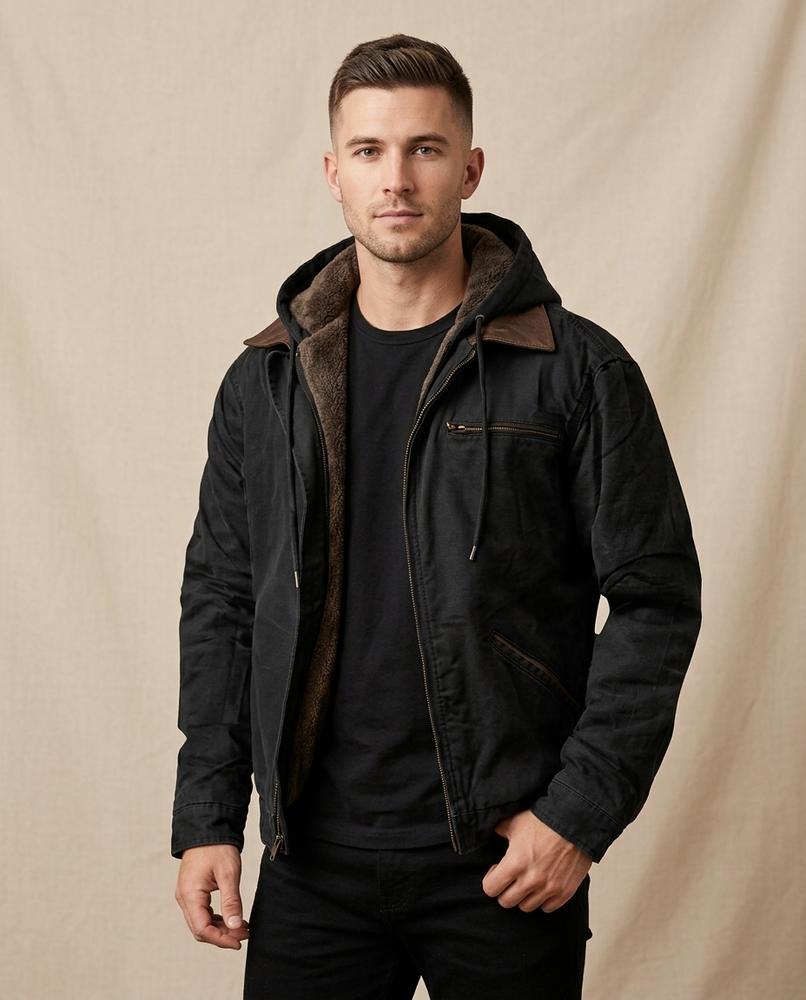Lands Mode - Venor | Gefütterte Canvas Jacke Herren