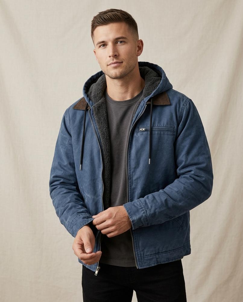 Lands Mode - Venor | Gefütterte Canvas Jacke Herren
