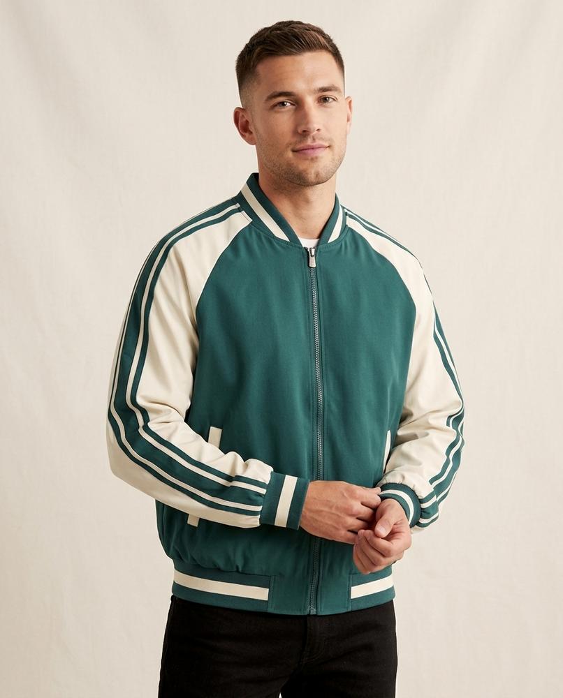 Lands Mode - Alken | Gestreifte Zweifarbige Jacke Unisex