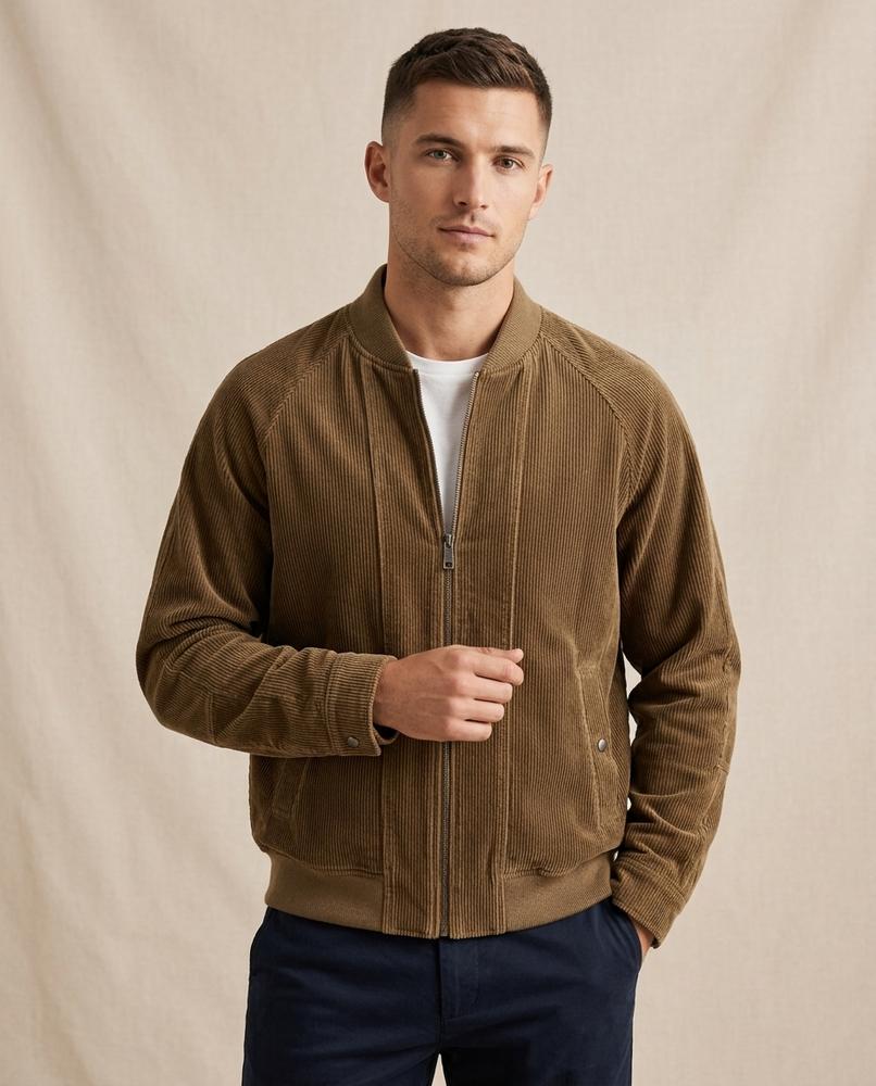 Lands Mode - Vaken | Gerippt Reißverschluss Jacke Unisex
