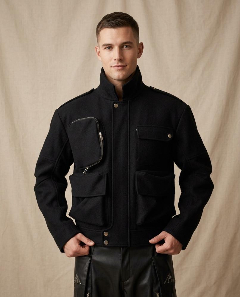 Lands Mode - Vital | Hochgeschlossene Kastige Jacke Unisex