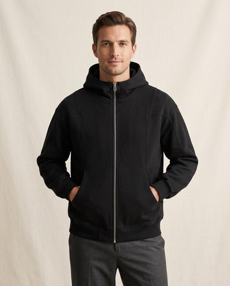 Lands Mode - Madar | Locker Geschnittener Strukturierter Hoodie Unisex