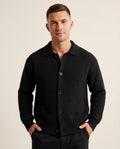 Lands Mode - Lator | Gekragt Strukturiert Cardigan Unisex