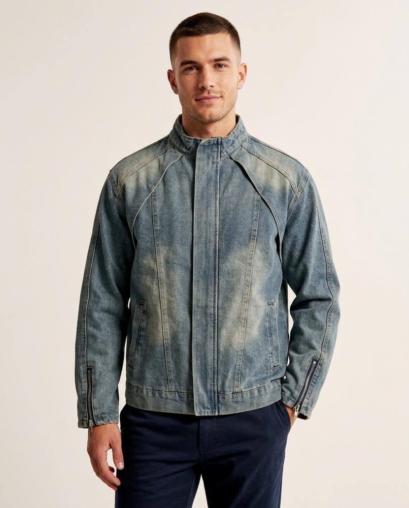 Lands Mode - Kevin | Hochgeschlossen Verwaschen Jacke Unisex