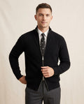 Lands Mode - Raser | Gerippt Hochschließend Strickjacke Herren
