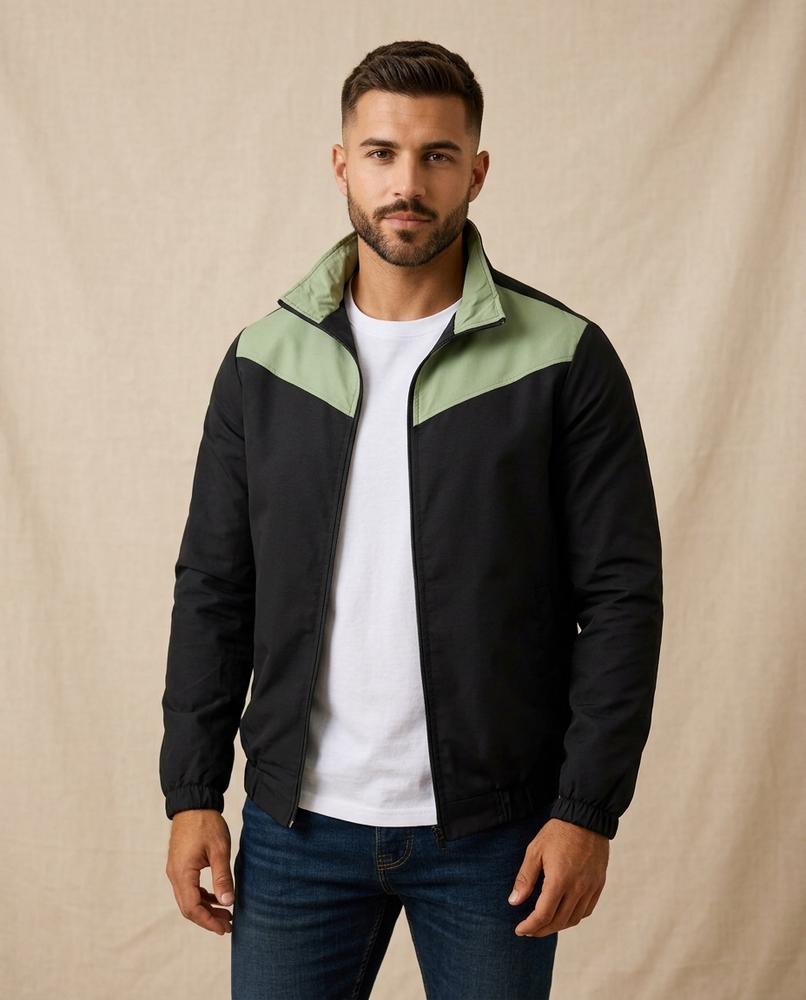 Lands Mode - Lyral | Zweifarbige Windabweisende Jacke Herren