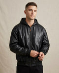 Lands Mode - Katir | Kunstleder Kapuzen Jacke Unisex
