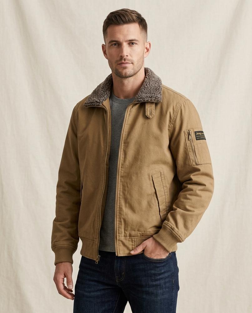 Lands Mode - Seral | Gefütterte Reißverschluss Jacke Herren