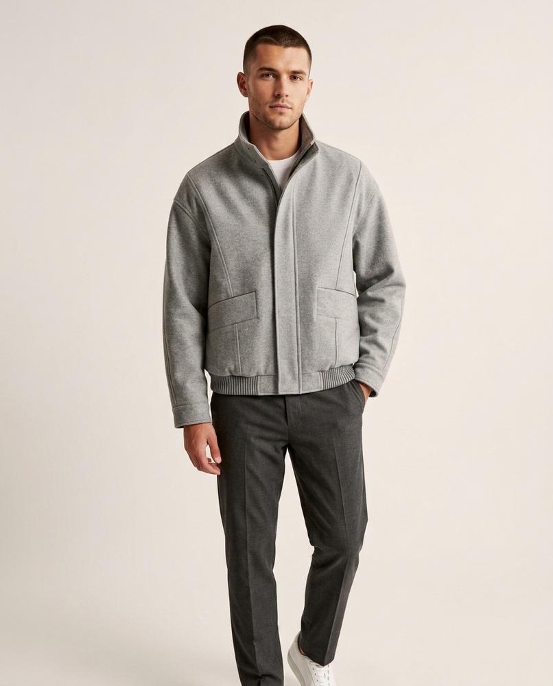 Lands Mode - Rizan | Kastige Hochgeschlossene Jacke Unisex