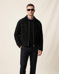 Lands Mode - Risan | Veloursartige Reißverschluss Jacke Herren