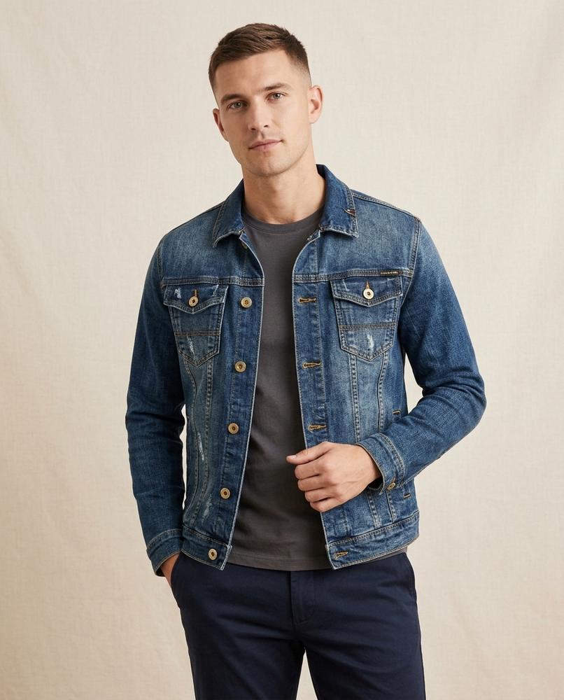 Lands Mode - Caven | Gewaschen Tailliert Jacke Herren