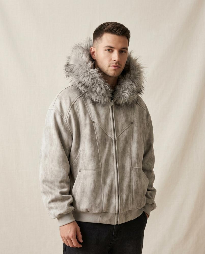 Lands Mode - Norel | Fellbesetzte Gewaschene Jacke Unisex