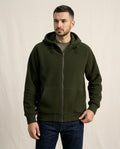 Lands Mode - Colin | Reißverschluss Strukturiert Hoodie Herren