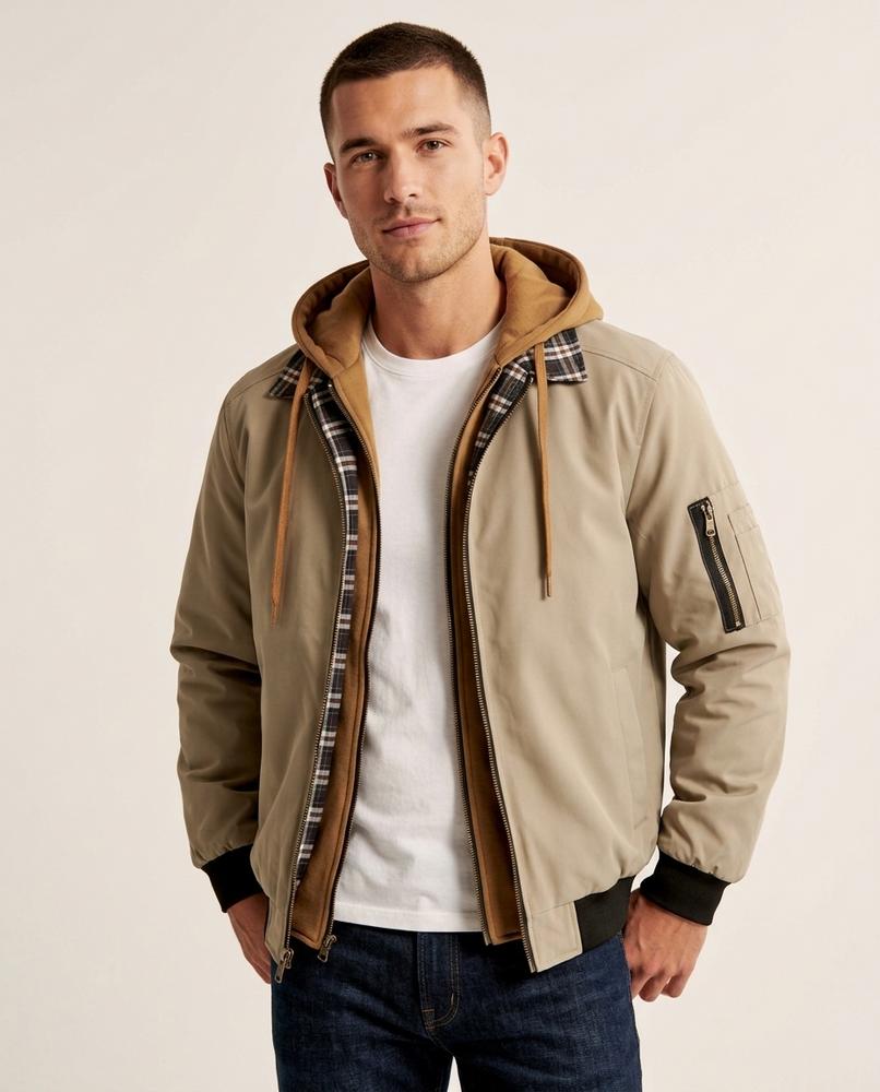 Lands Mode - Sadan | Gefütterte Mehrlagige Jacke Herren