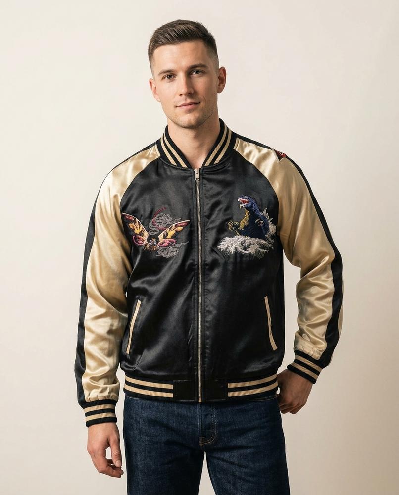 Lands Mode - Never | Bestickt Glänzend Jacke Unisex