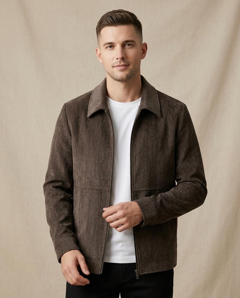 Lands Mode - Elsen | Gefütterte Strukturierte Jacke Herren