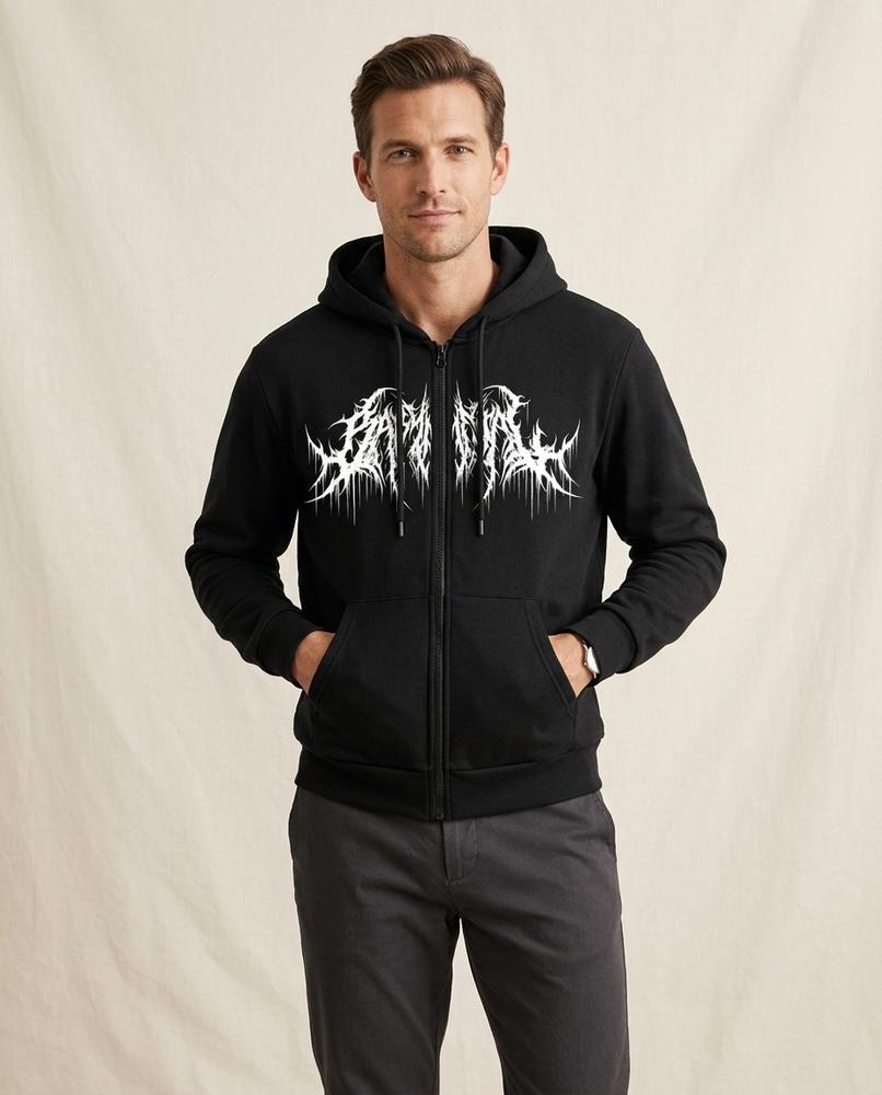 Lands Mode - Saven | Langärmelig Mit Reißverschluss Hoodie Unisex