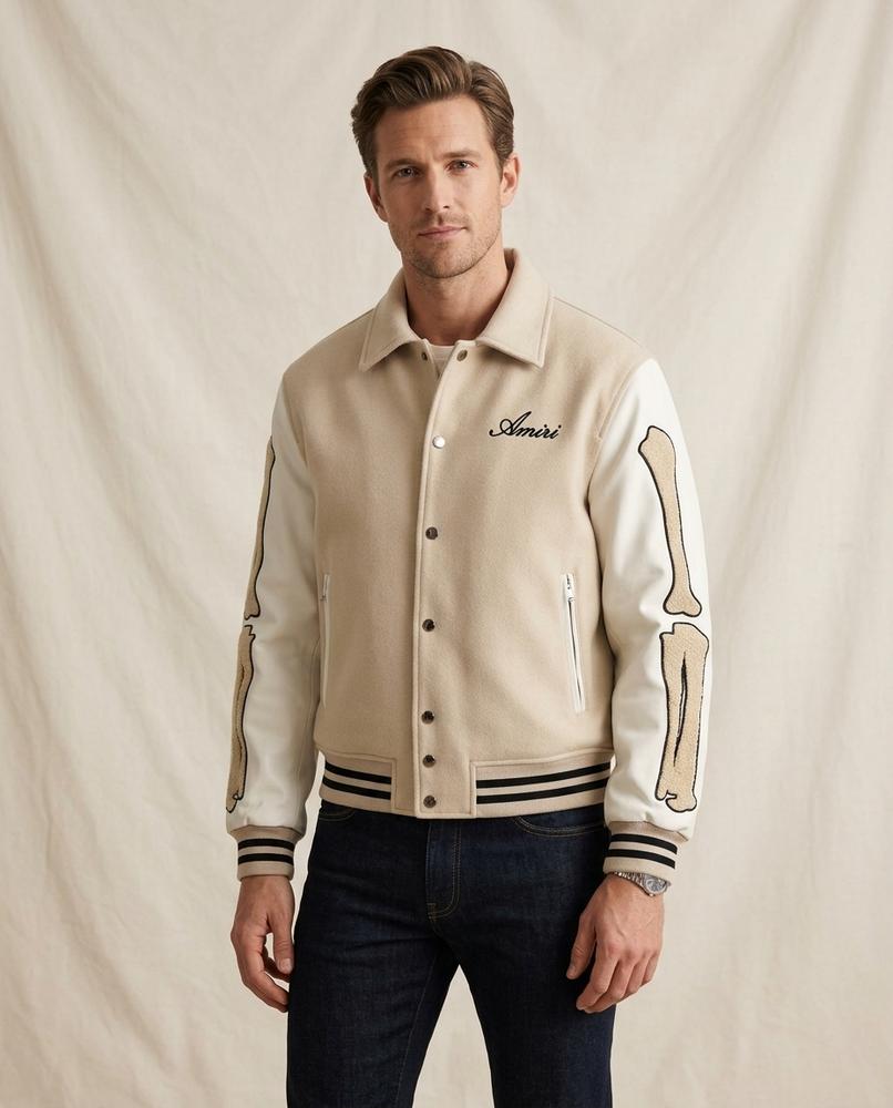 Lands Mode - Vevel | Bestickt Geknöpft Jacke Unisex