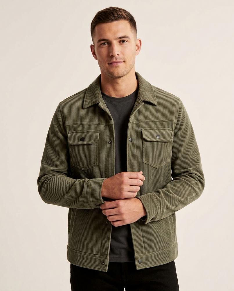 Lands Mode - Keron | Gefütterte Cord Jacke Herren