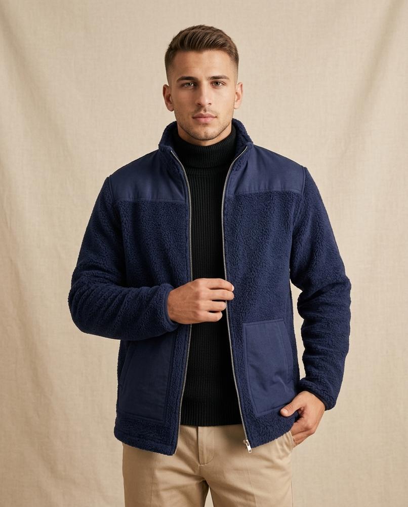 Lands Mode - Laken | Reißverschluss Fleece Jacke Herren
