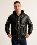 Lands Mode - Cosil | Kapuzen Kunstleder Jacke Unisex