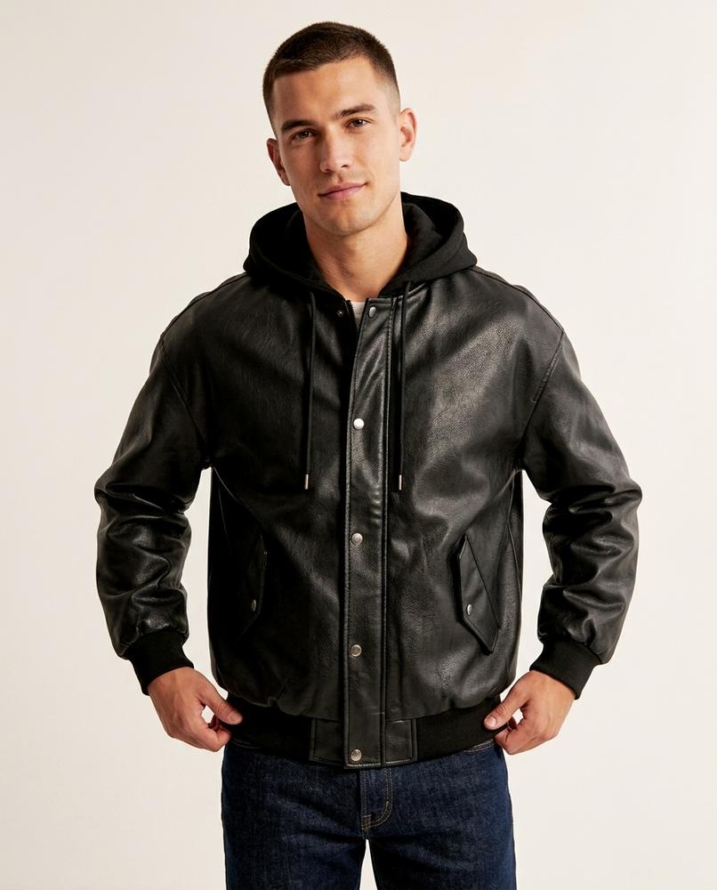 Lands Mode - Cosil | Kapuzen Kunstleder Jacke Unisex