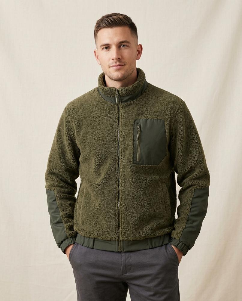 Lands Mode - Yonal | Strukturiert Hochgeschlossen Jacke Herren