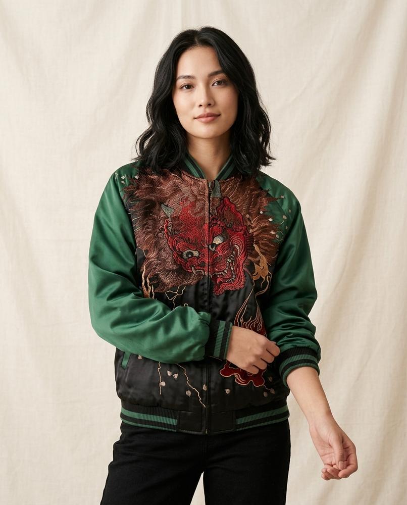 Lands Mode - Tilor | Bestickte Zweifarbige Jacke Unisex