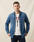 Lands Mode - Misol | Langärmliges Denim Hemd Herren