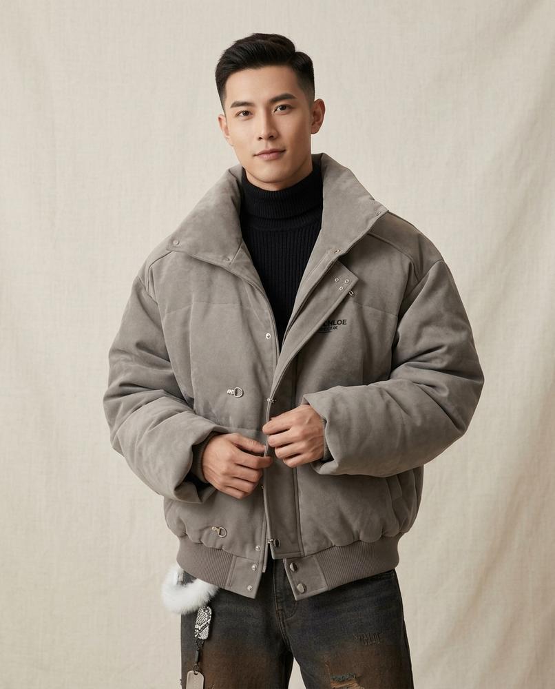 Lands Mode - Tirev | Wattiert Oversized Jacke Unisex