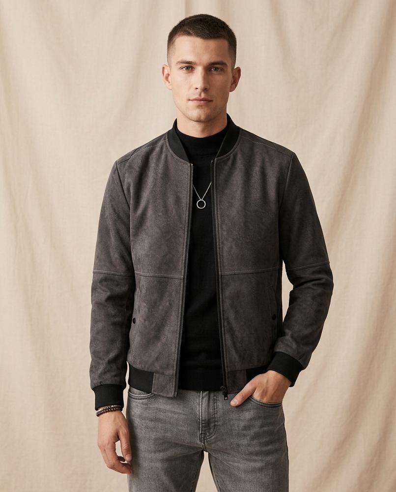 Lands Mode - Zelan | Strukturiert Abgesteppt Jacke Herren