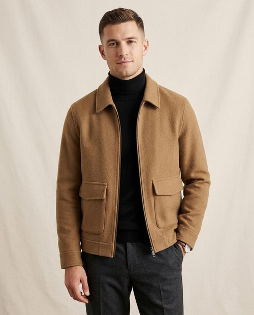 Lands Mode - Comon | Reißverschluss Woll Jacke Herren