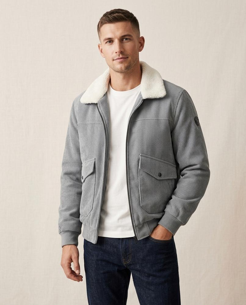 Lands Mode - Maram | Gefüttert Cord Jacke Herren