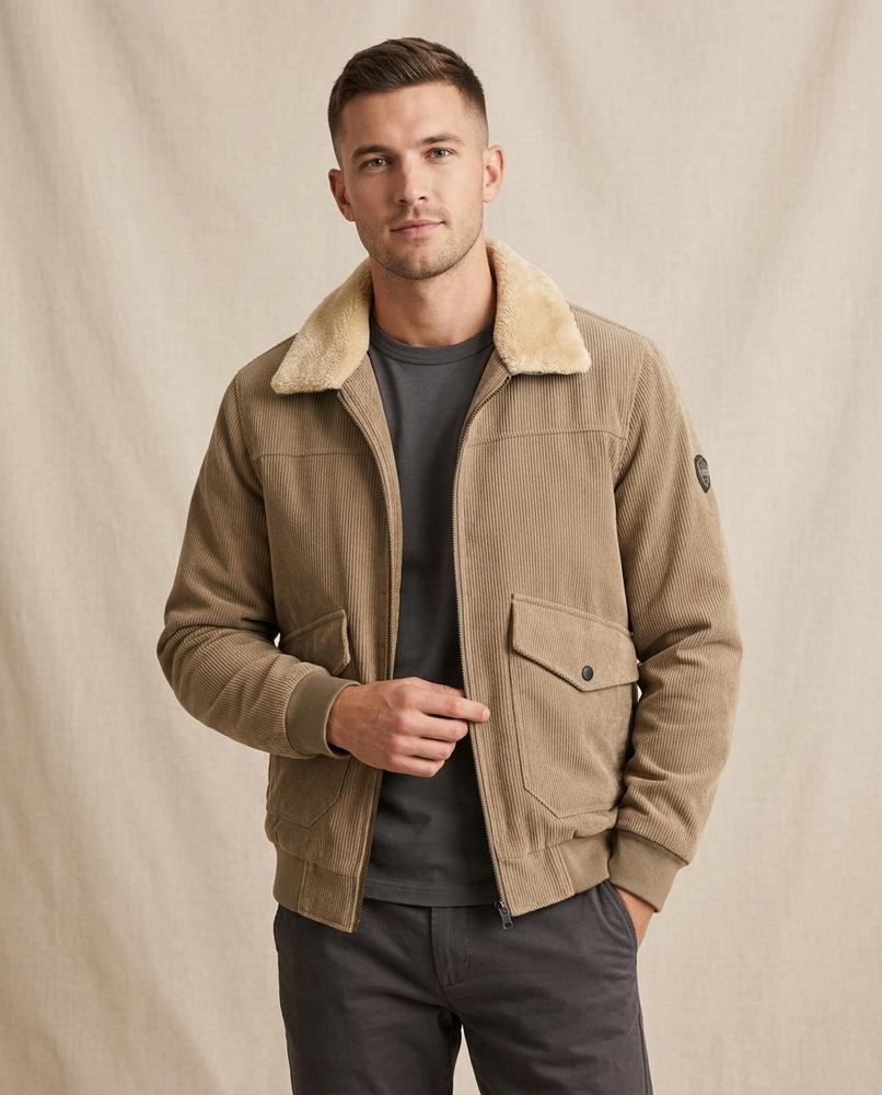 Lands Mode - Maram | Gefüttert Cord Jacke Herren