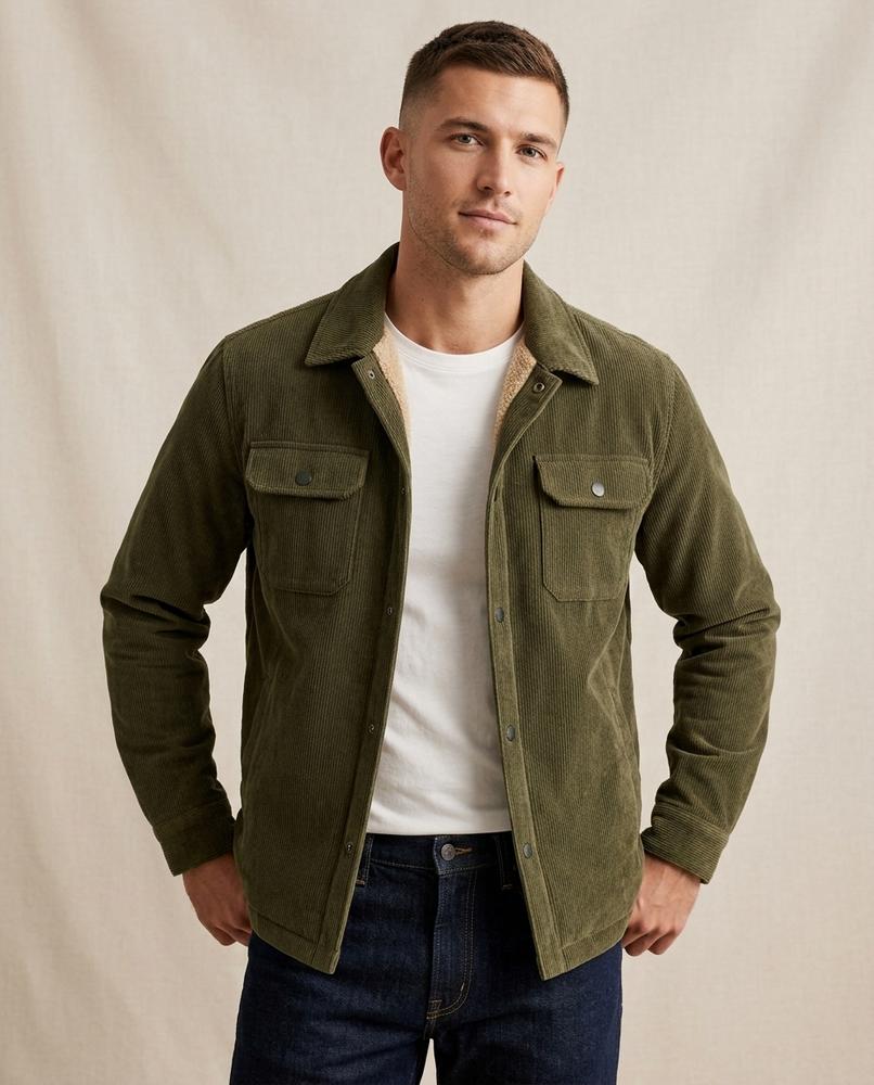 Lands Mode - Tahal | Gefüttert Cord Jacke Herren