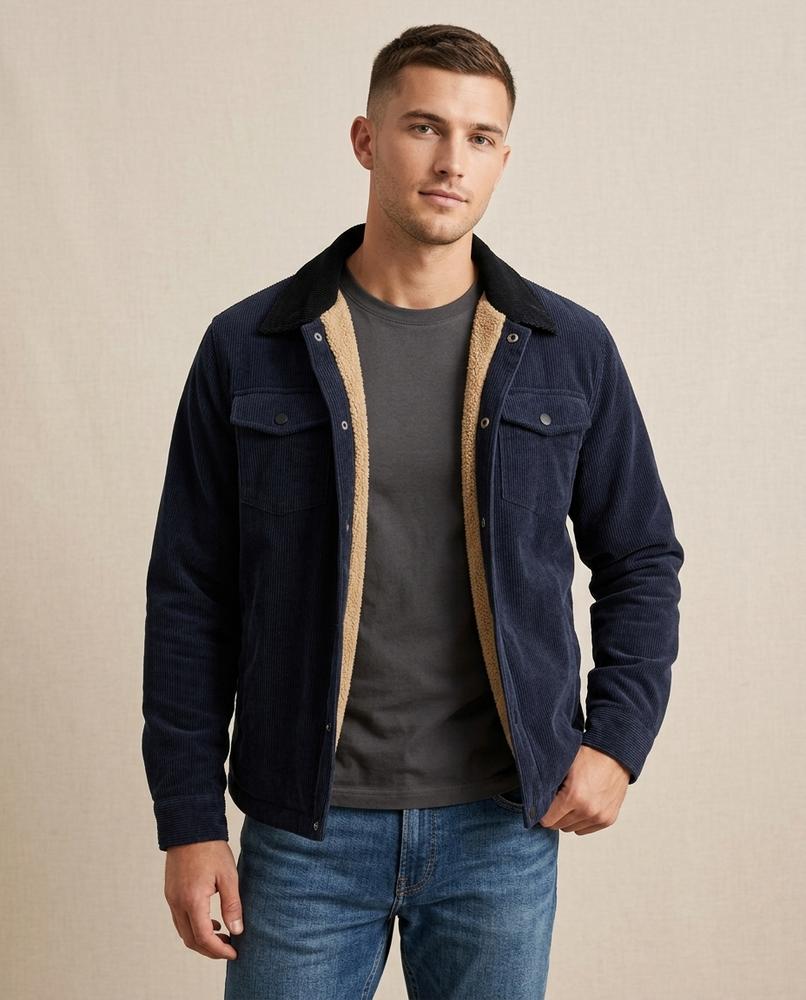 Lands Mode - Tahal | Gefüttert Cord Jacke Herren