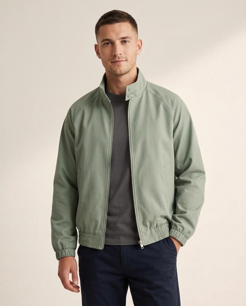 Lands Mode - Elmar | Locker Geschnittene Reißverschluss Jacke Unisex