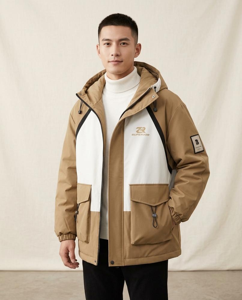Lands Mode - Tamin | Gefüttert Zweifarbig Jacke Unisex