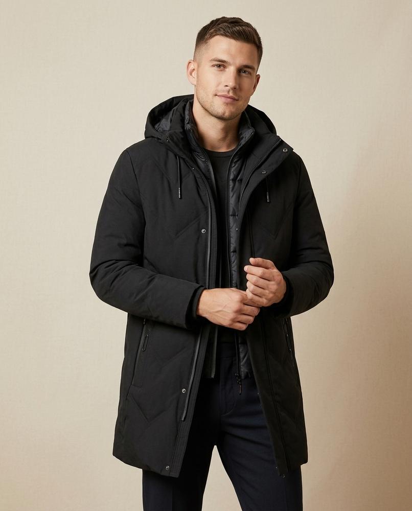 Lands Mode - Cotal | Wattierter Stepp Mantel Herren