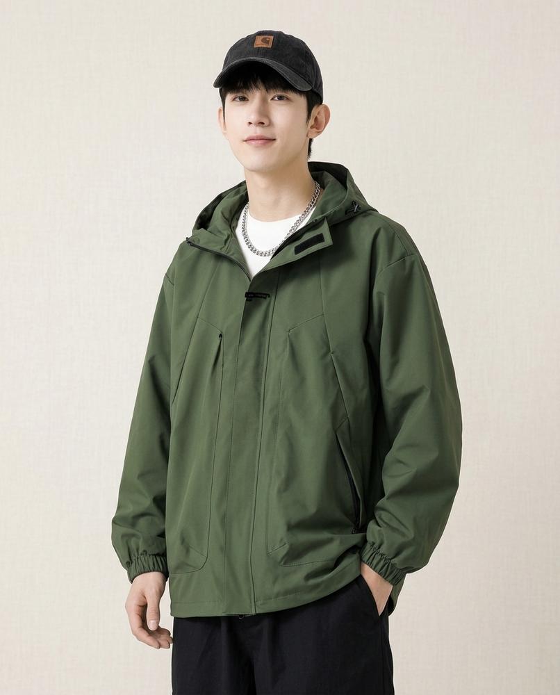 Lands Mode - Zalin | Funktionale Locker Geschnittene Jacke Herren