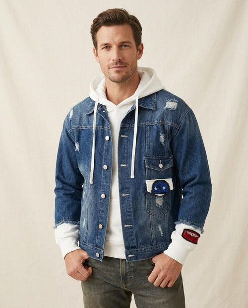 Lands Mode - Arrel | Kombinierte Gerissene Jacke Unisex
