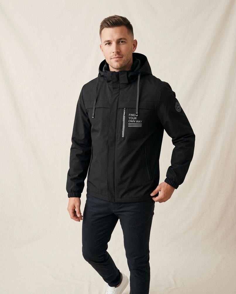 Lands Mode - Nimin | Gefüttert Bedruckt Jacke Herren