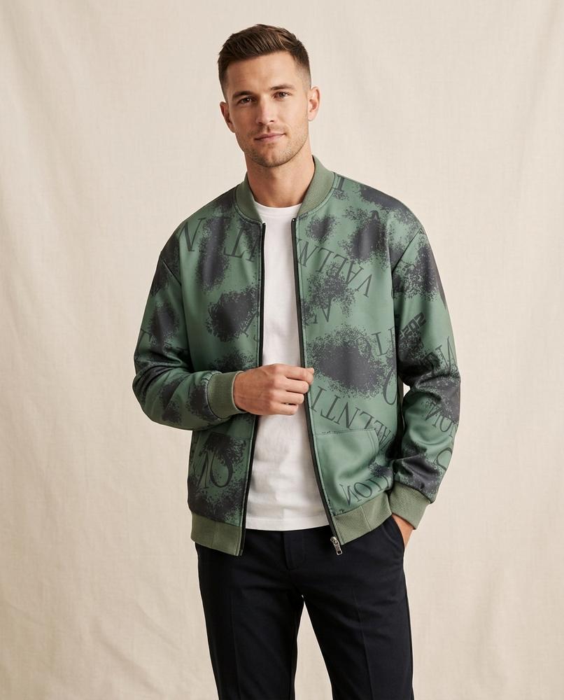 Lands Mode - Tasel | Bedruckt Gerippt Jacke Herren
