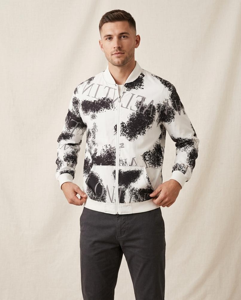 Lands Mode - Tasel | Bedruckt Gerippt Jacke Herren