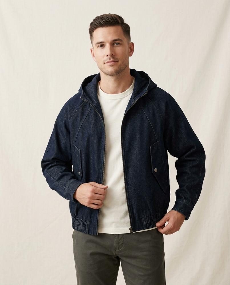 Lands Mode - Rimon | Gekapuzte Kurzgeschnittene Jacke Unisex