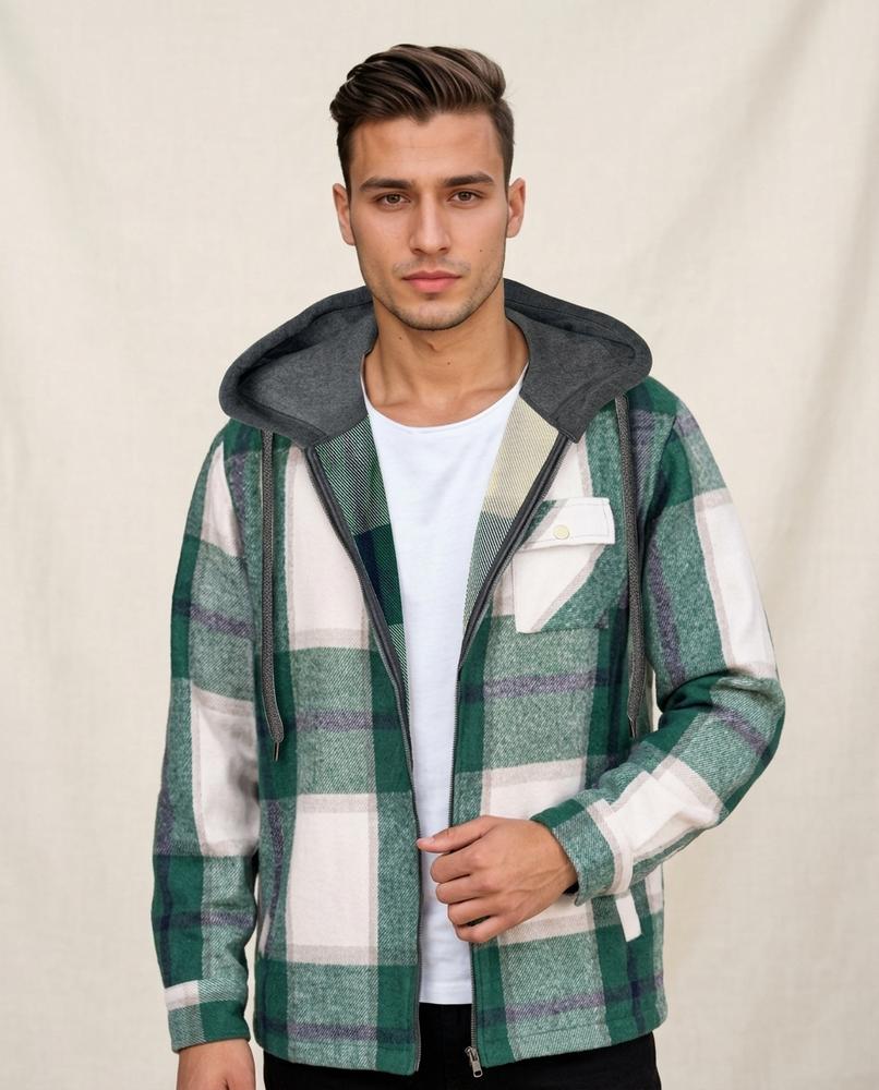 Lands Mode - Armor | Kariert Gefüttert Jacke Herren