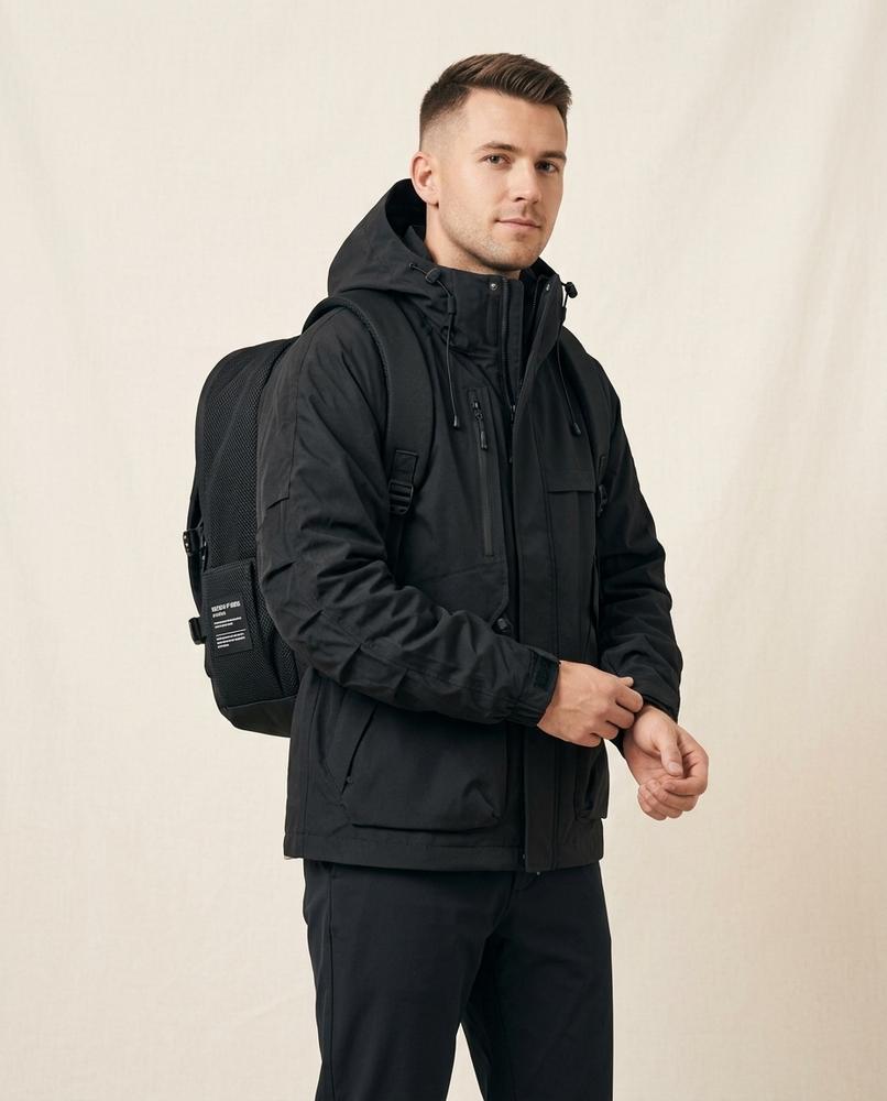 Lands Mode - Riren | Gefütterte Funktionale Jacke Herren