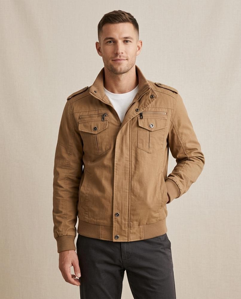 Lands Mode - Daron | Funktional Gerippt Jacke Herren