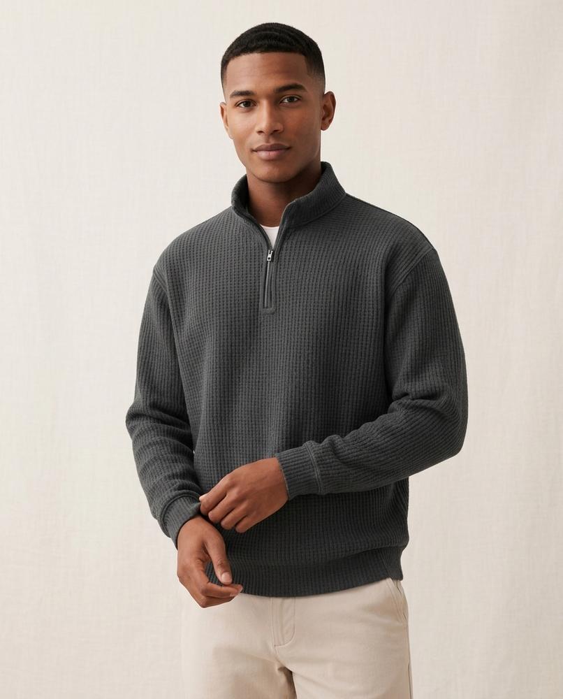 Lands Mode - Alnor | Strukturiert Langärmlig Pullover Herren