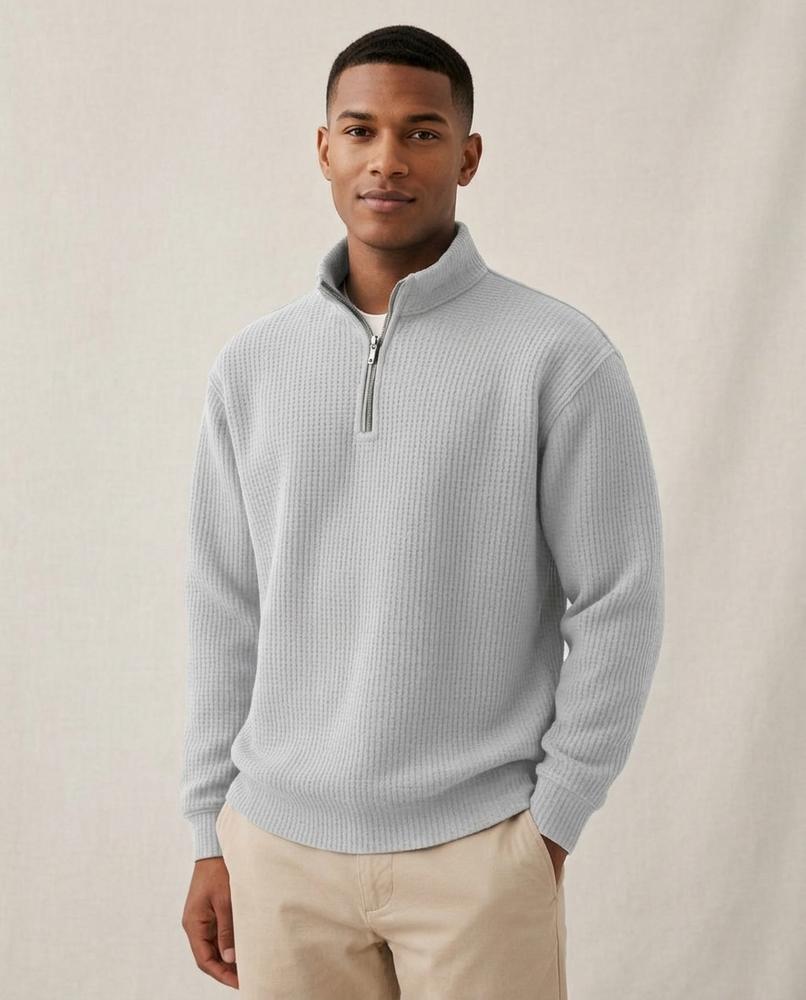 Lands Mode - Alnor | Strukturiert Langärmlig Pullover Herren